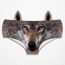 Ear Pantie - Dark Wolf (6-10 UK Size) - Kukubird-UK