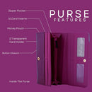 Kukubird Large Purse Owl's in Tree - Purple - Kukubird-UK