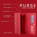 Kukubird Large Purse Owl's in Tree - Red - Kukubird-UK