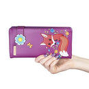 Flowery Fox Purse - Fuchsia - Kukubird-UK