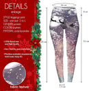 Highwaisted Leggings (10-16 UK Size) - Santas Flight - Kukubird-UK