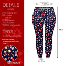 Curve Leggings (14-18 UK Size) - Stocking Filler Dark Navy - Kukubird-UK