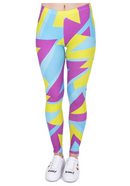 Regular Leggings (8-12 UK Size) - Neon Sport - Kukubird-UK