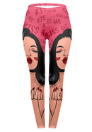 Regular Leggings (8-12 UK Size) - Kiss Me - Kukubird-UK