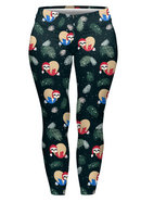 Curve Leggings (14-18 UK Size) - Slothmas - Kukubird-UK