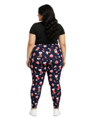 Curve Leggings (14-18 UK Size) - Stocking Filler Dark Navy - Kukubird-UK