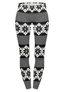 Regular Leggings (8-14 UK Size) - Winter Dots - Kukubird-UK