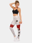 Regular Leggings (8-14 UK Size) - Snowman - Kukubird-UK