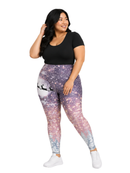 Highwaisted Leggings (10-16 UK Size) - Santas Flight - Kukubird-UK