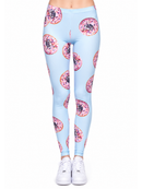 Regular Leggings (8-12 UK Size) - Donuts With Pugs Blue - Kukubird-UK