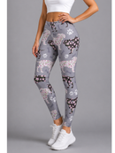 Regular Leggings (8-12 UK Size) - Flowery Dachshunds - Kukubird-UK