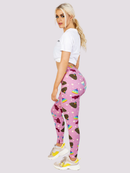Regular Leggings (8-12 UK Size) - Poopicorn - Kukubird-UK