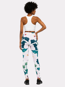 Regular Leggings (8-12 UK Size) - Sweet Hibiscus - Kukubird-UK