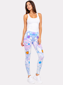 Regular Leggings (8-12 UK Size) - Flying Hearts - Kukubird-UK