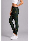 Regular Leggings (8-12 UK Size) - Deep Wood Check - Kukubird-UK