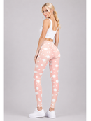 Regular Leggings (8-12 UK Size) - Cute Pink Planets - Kukubird-UK