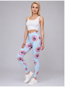 Regular Leggings (8-12 UK Size) - Donuts With Pugs Blue - Kukubird-UK