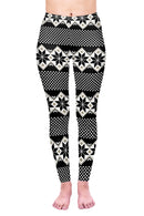 Regular Leggings (8-14 UK Size) - Winter Dots - Kukubird-UK