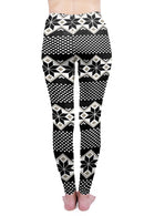 Regular Leggings (8-14 UK Size) - Winter Dots - Kukubird-UK