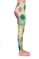 Regular Leggings (8-14 UK Size) - Winter Baubles - Kukubird-UK