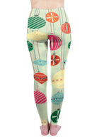 Regular Leggings (8-14 UK Size) - Winter Baubles - Kukubird-UK