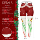 Regular Leggings (8-14 UK Size) - Wreath & Bells - Kukubird-UK