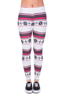 Regular Leggings (8-14 UK Size) - Winter Snow - Kukubird-UK