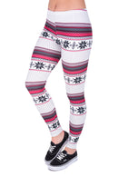 Regular Leggings (8-14 UK Size) - Winter Snow - Kukubird-UK