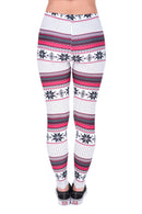 Regular Leggings (8-14 UK Size) - Winter Snow - Kukubird-UK