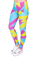 Regular Leggings (8-12 UK Size) - Neon Sport - Kukubird-UK