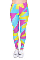 Regular Leggings (8-12 UK Size) - Neon Sport - Kukubird-UK
