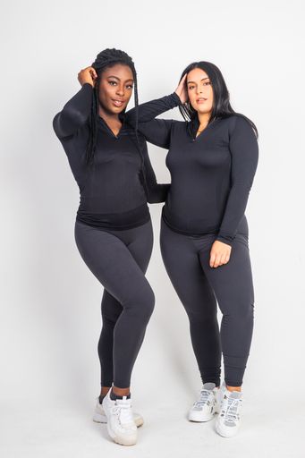 The Dark Grey Basic's High Waist Leggings - Kukubird_UK