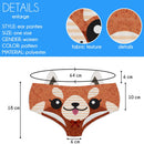 Ear Pantie - Fiesty Red Panda (6-10 UK Size) - Kukubird_UK